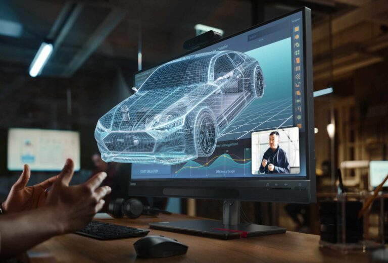 Lenovo vereint brillenloses 3D und 4K im Monitor ThinkVision 27