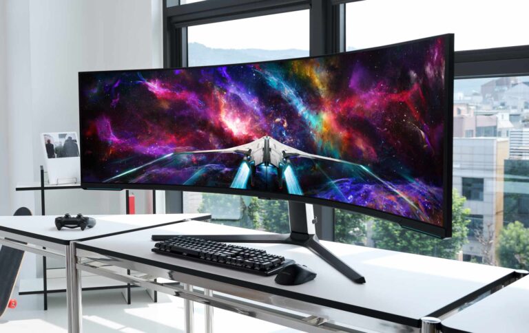 Samsung Odyssey Neo G9: Gaming-Monitor mit Dual UHD und 57 Zoll