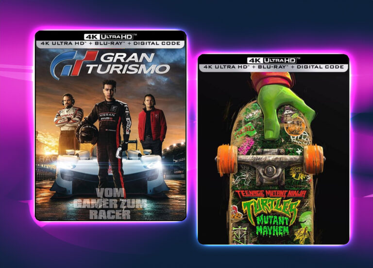 Jetzt ‚Gran Turismo‘ und ‚Teenage Mutant Ninja Turtles: Mutant Mayhem‘ im limitierten 4K Steelbook sichern