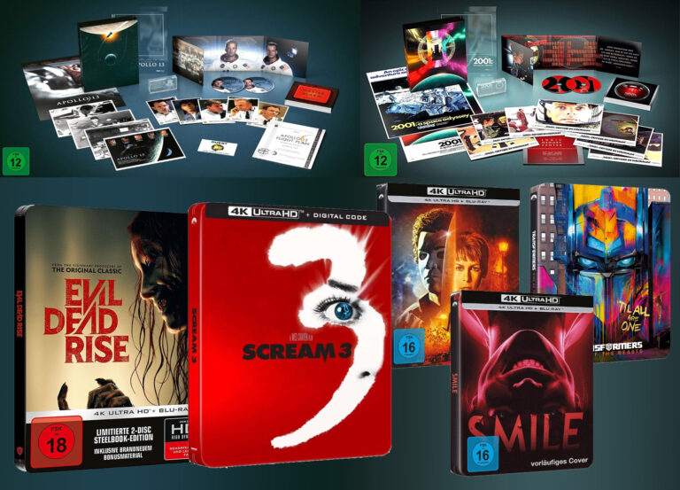 Jetzt 4K Steelbooks zu „Evil Dead Rise“, „Scream 3“, „Smile“, „Transformers“ uvm. sichern!