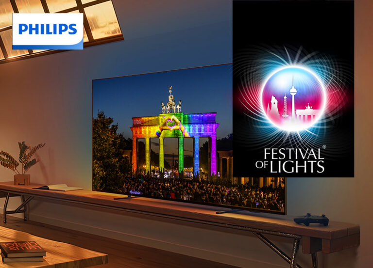 TV-Aktion: Philips Mini-LED oder OLED-TV kaufen mit Chance auf eine Reise zum „Festival of Lights“