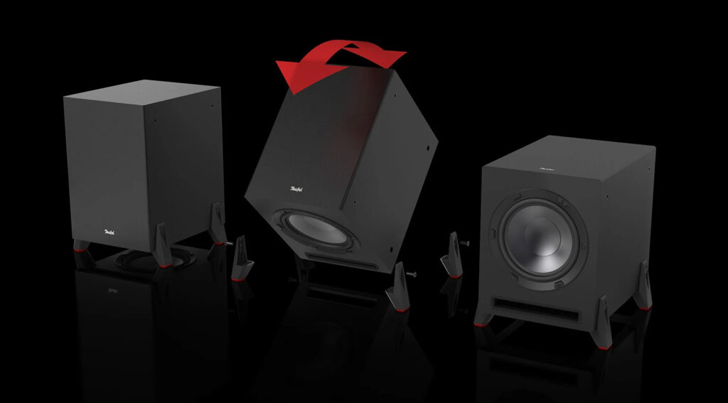 Flexibel einsetzbar: Der T 8 Subwoofer von Teufel