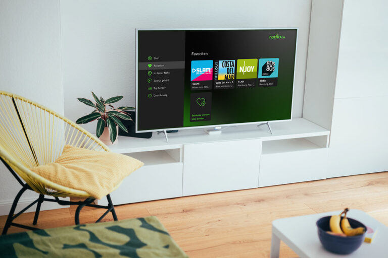 radio.de ab sofort als App für Smart-TVs mit Android TV und Fire OS