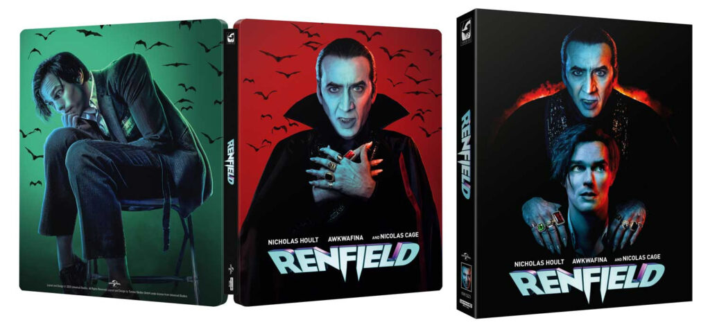 Das 4K Blu-ray Steelbook von "Renfield" bekommt einen zusätzlichen Schuber spendiert