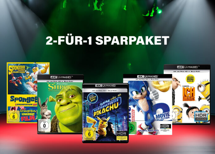 2-für-1 auf ausgewählte DVDs, Blu-rays und 4K UHD Filme auf Amazon.de