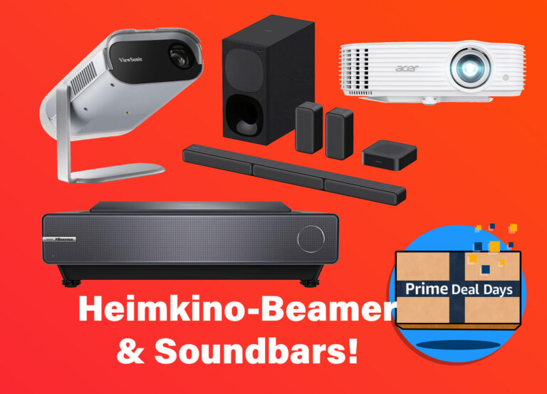 Reduzierte Soundbars und Heimkino-Beamer mit bis zu 50 Prozent Rabatt (Prime Deal Days)
