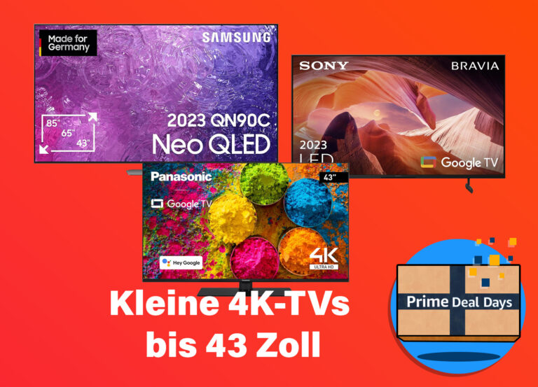 Kleine 4K Fernseher mit bis zu 43 Zoll mit LCD, QLED und OLED (Prime Deal Days)