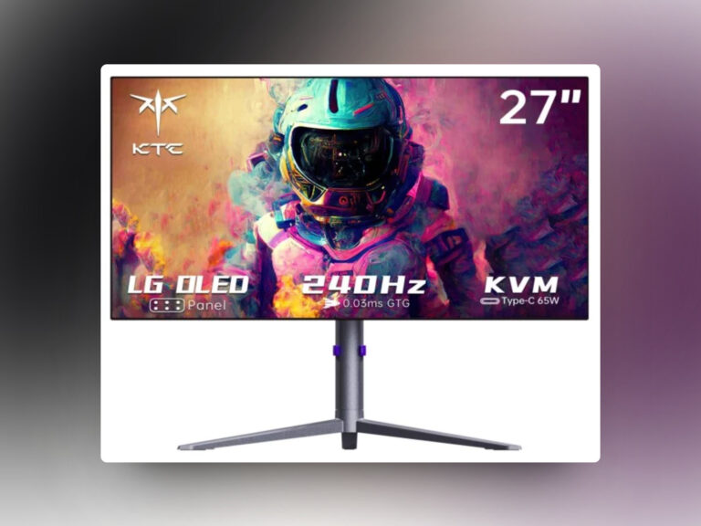 KTC G27P6: Neuer OLED-Monitor mit 27 Zoll, 1440p und 240Hz angekündigt