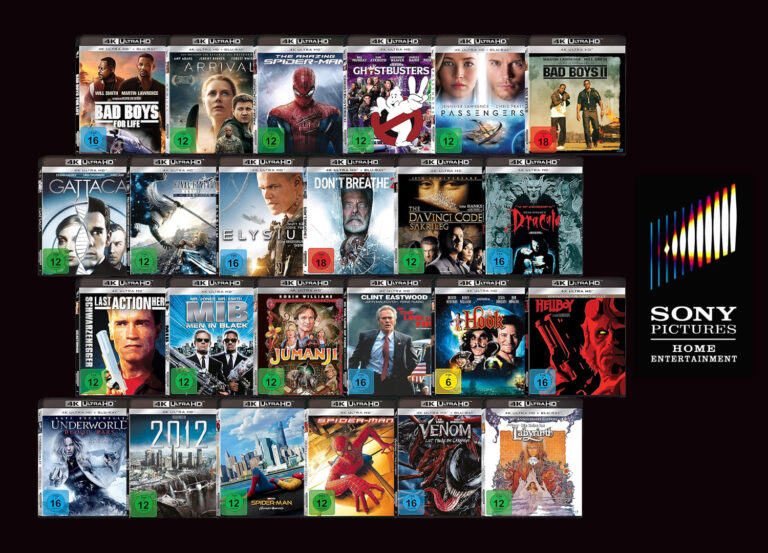 Sony bringt seine 4K UHD Blu-rays erneut auf den Markt: Bereits über 65 Filme gelistet