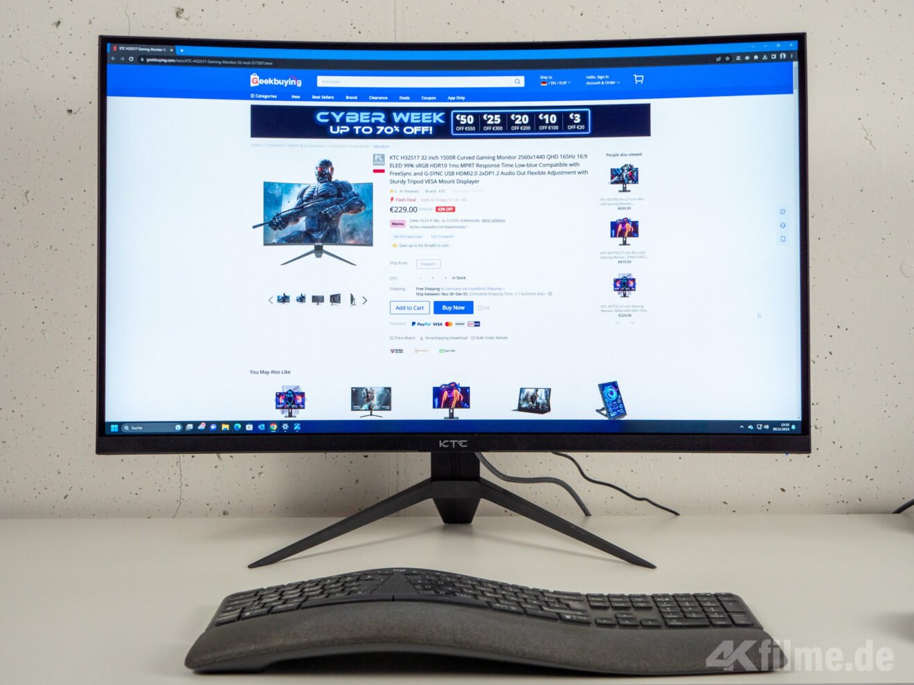 KTC H32S17 im Test: Dieser 32 Zoll Curved-Gaming-Monitor ist ein ...