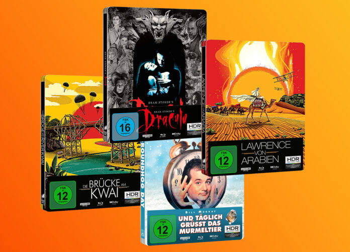 Vier neue 4K Blu-ray Steelbooks beliebter Sony Filmklassiker!