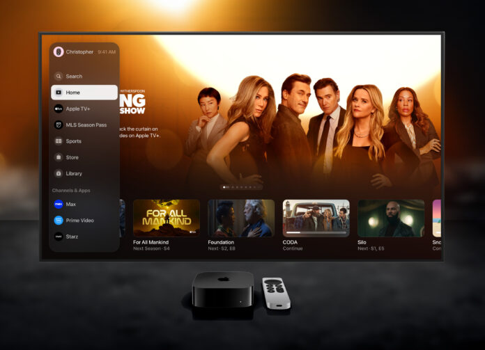 Die Apple TV App weist ein neues Design auf.