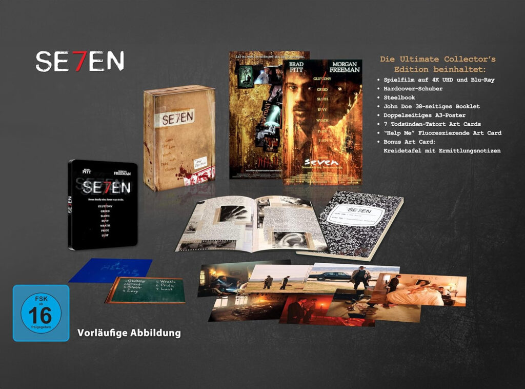 Sieben jetzt als limitierte 4K UHD Blu-ray Collectors Edition vorbestellen