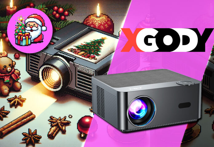 Der XGODY Full-HD-Beamer mit Android in unserem Adventskalender-Gewinnspiel