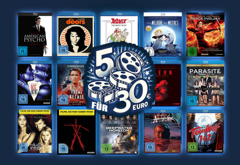 Über 900 Titel zur Auswahl: 5 für 30 Euro auf ausgewählte DVDs und Blu-rays!