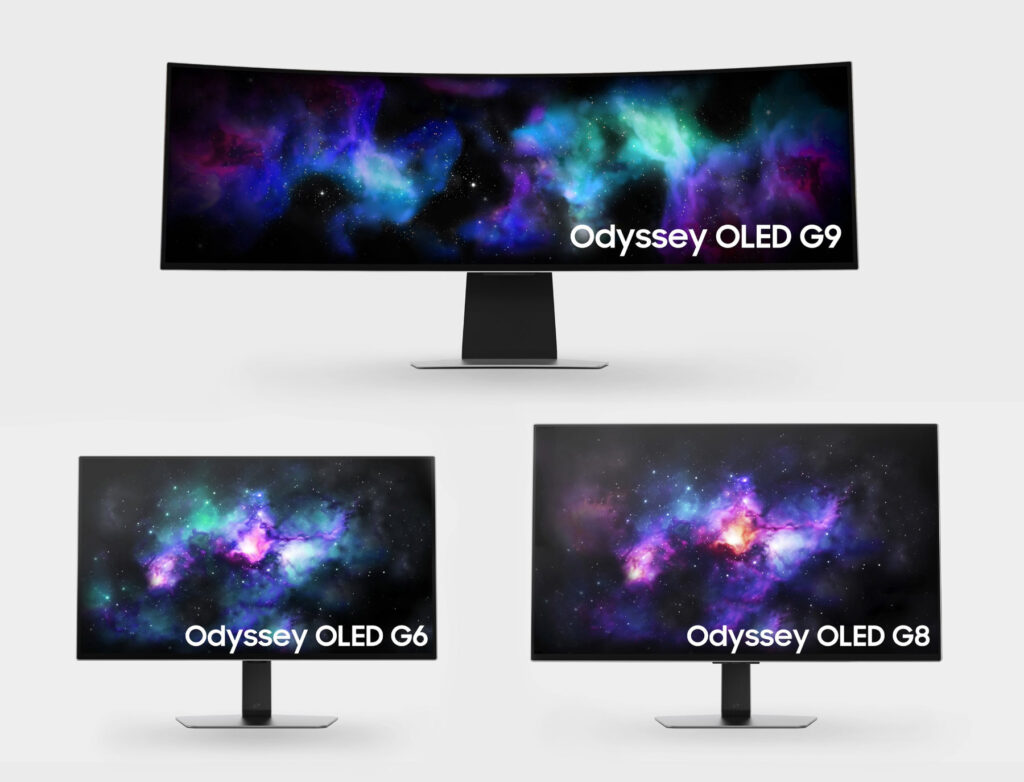 Die neuen Samsung Odyssey OLED.