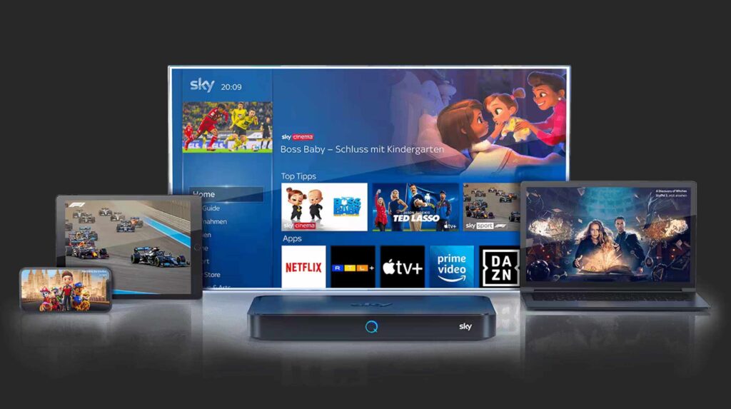 Die Multiscreen-Option von Sky Q ist ab sofort auch für Testkunden kostenpflichtig.