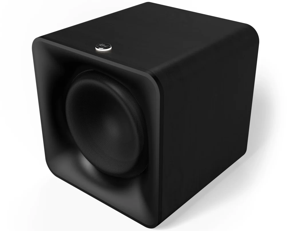 Dies ist der kabellose Subwoofer Klipsch Flexus Sub 100.