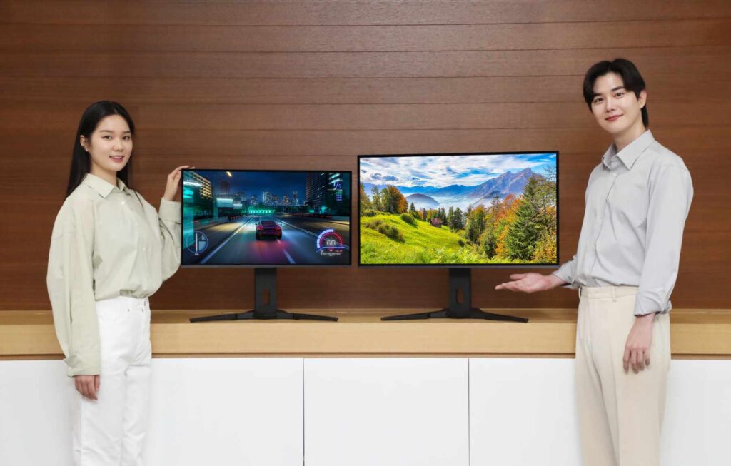 Die QD-OLED-Displays von Samsung sollen auch Monitore antreiben.