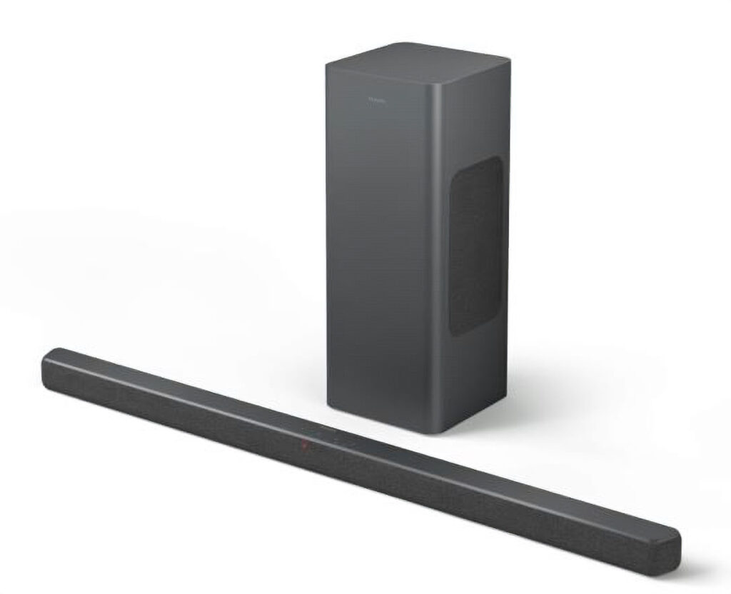 Die superschlanke TAB6309 Dolby Atmos Soundbar inkl. kompakten, drahlosem Subwoofer