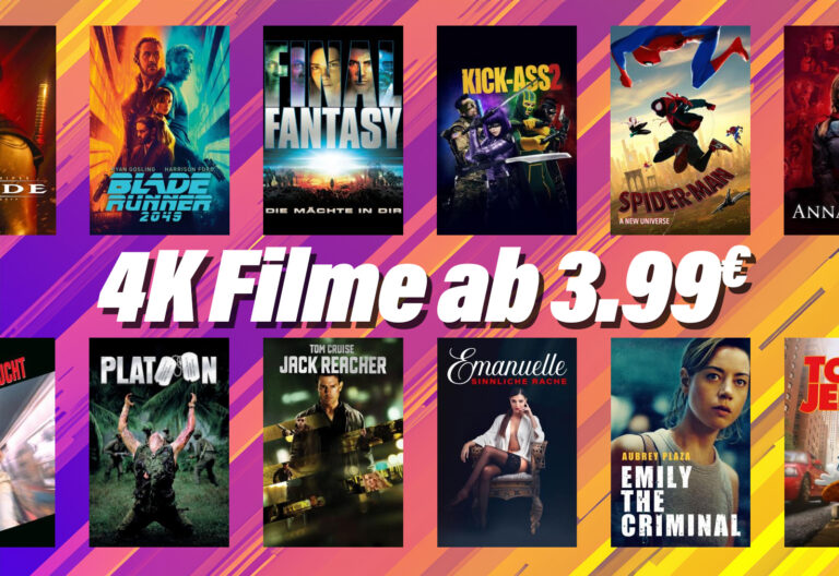 Über 320 reduzierte Filme in 4K Ultra HD: Bereits ab 3.99 Euro kaufen (Apple TV)