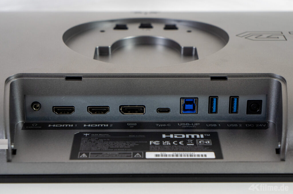 Der KTC G27P6 bietet eine breite Auswahl an Anschlüssen inkl. USB-C, DisplayPort 1.4, 2x HDMI 2.0 uvm.