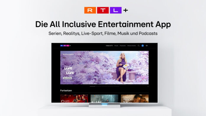 RTL+ holt Musik und Podcasts in seine Smart-TV-App.