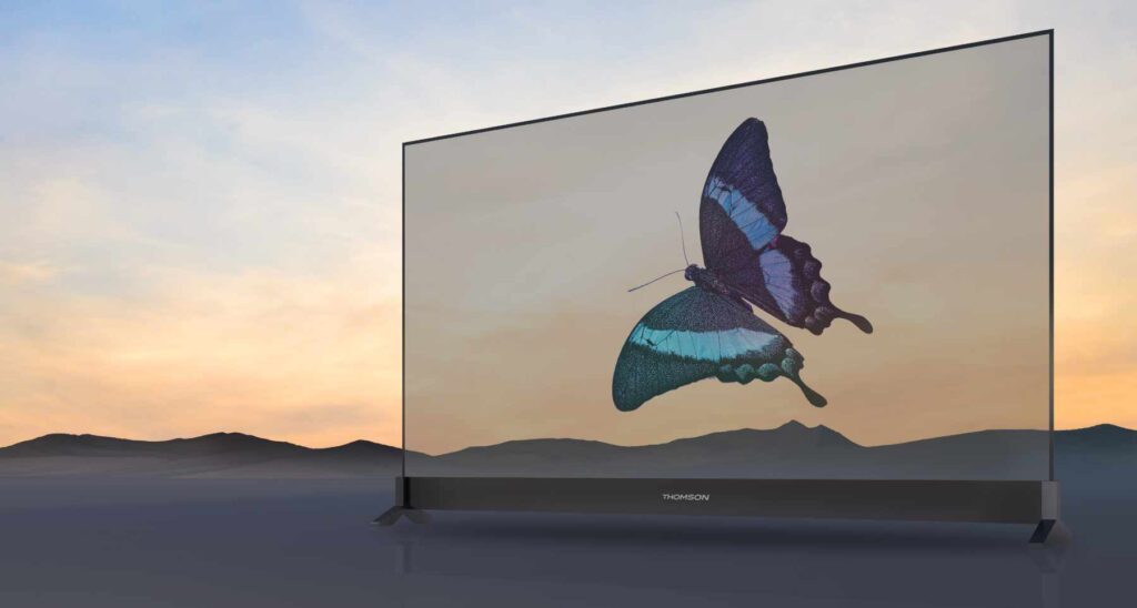 Der Thomson Lucid OLED nutzt ein transparentes Panel.