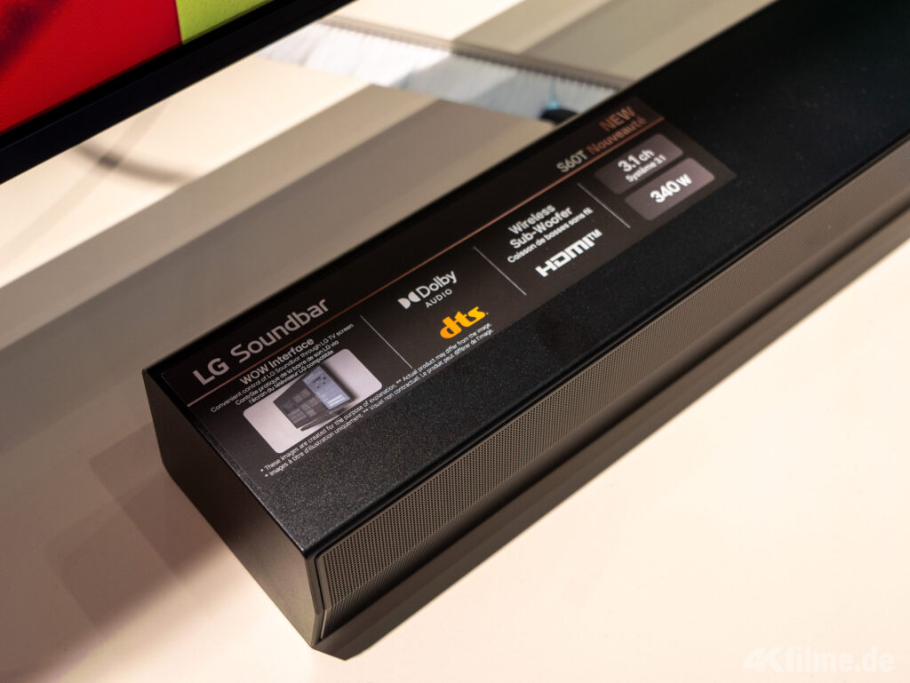 LG DS60T oder DS60TR (mit Rear-Lautsprecher) 3.1 Soundbar mit 340 Watt