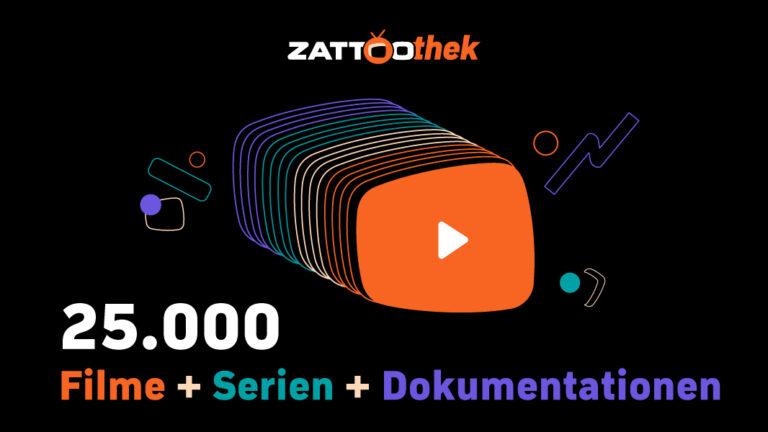 Zattoo führt eine eigene Mediathek ein: Zattoothek mit über 25.000 Filmen und Serienepisoden