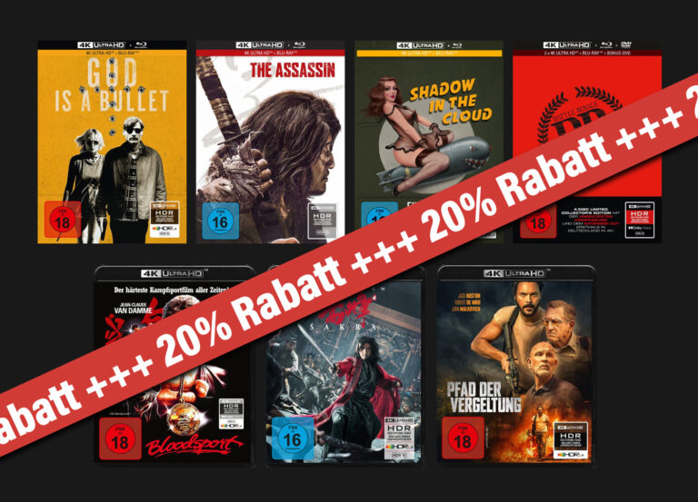 20% Rabatt auf ausgewählte Actionfilme im Capelight-Shop inkl. 4K Blu-rays