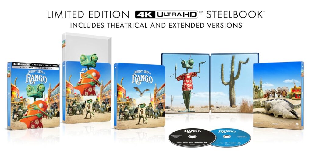 Die Ultra HD Blu-ray zu "Rango" enthält, zumindest in den USA, auch die Extended Version.