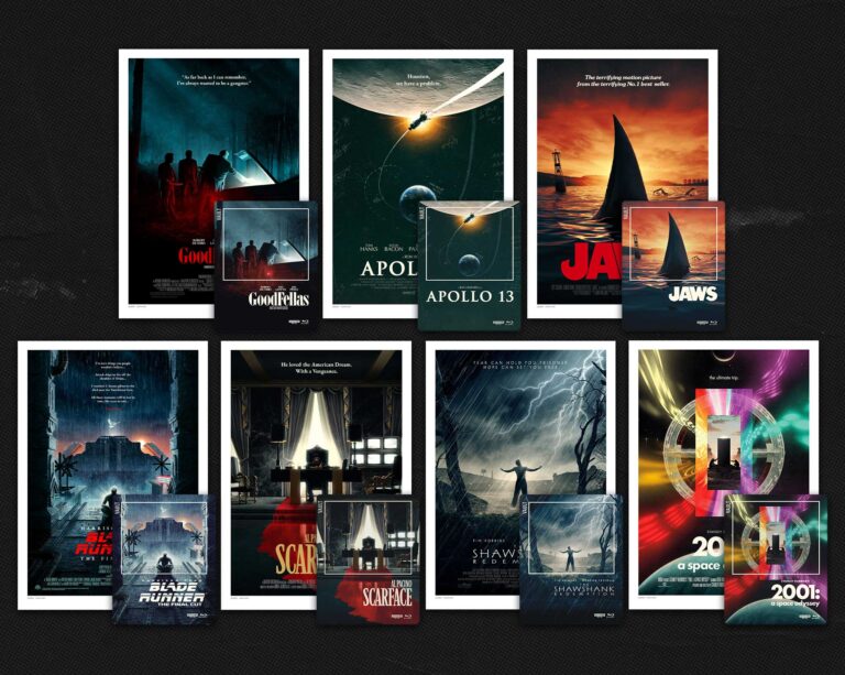 So großartig sehen die 4K Blu-ray Steelbooks der Filmklassiker in der „The Film-Vault“-Edition aus