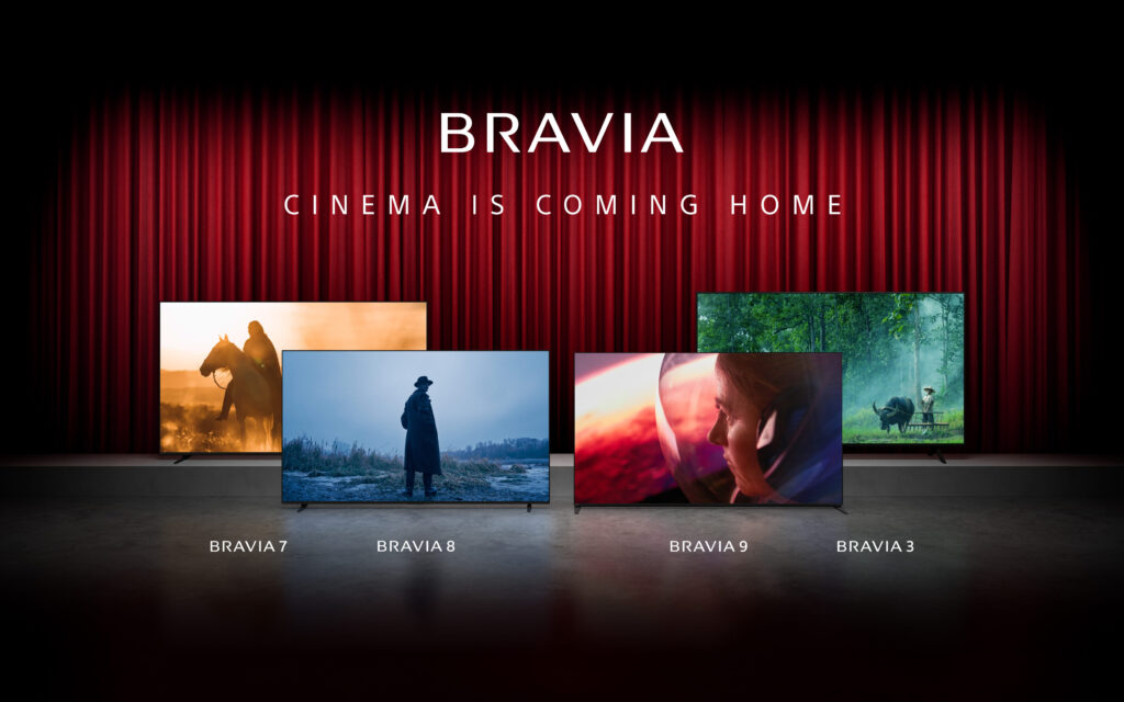Die neuen Sony 4K Fernseher: Bravia 3 (LCD), Bravia 7 (Mini-LED), Bravia 8 (WOLED) und Bravia 9 (Premium Mini-LED)