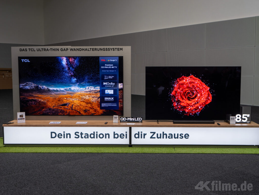 Die X955 4K QD-Mini-LED-TVs in 98 Zoll und 85 Zoll sind nicht weniger beeindruckend