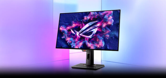 Asus hat einen OLED-Monitor mit Hochglanz-Panel vorgestellt.