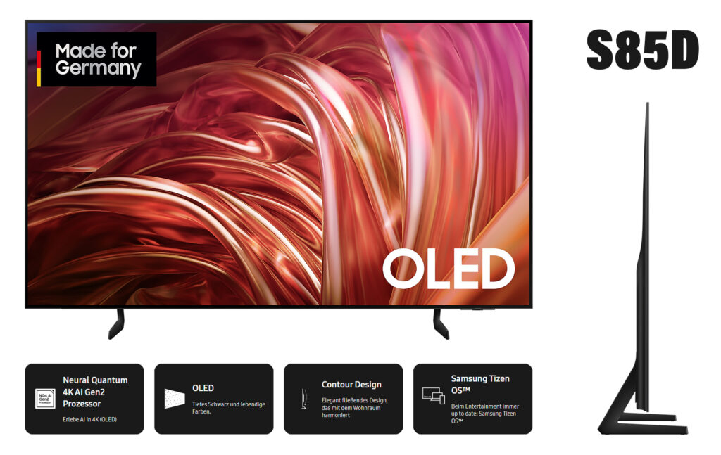 Die S85D TV-Serie eröffnet das 2024OLED-Line-up von Samsung