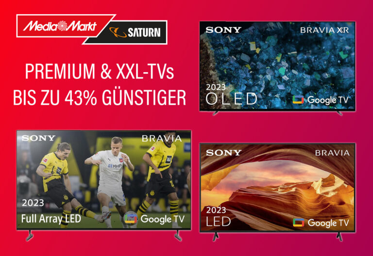 Sony gewährt bis zu 43 Prozent EM-Rabatt auf beliebte 4K Fernseher!