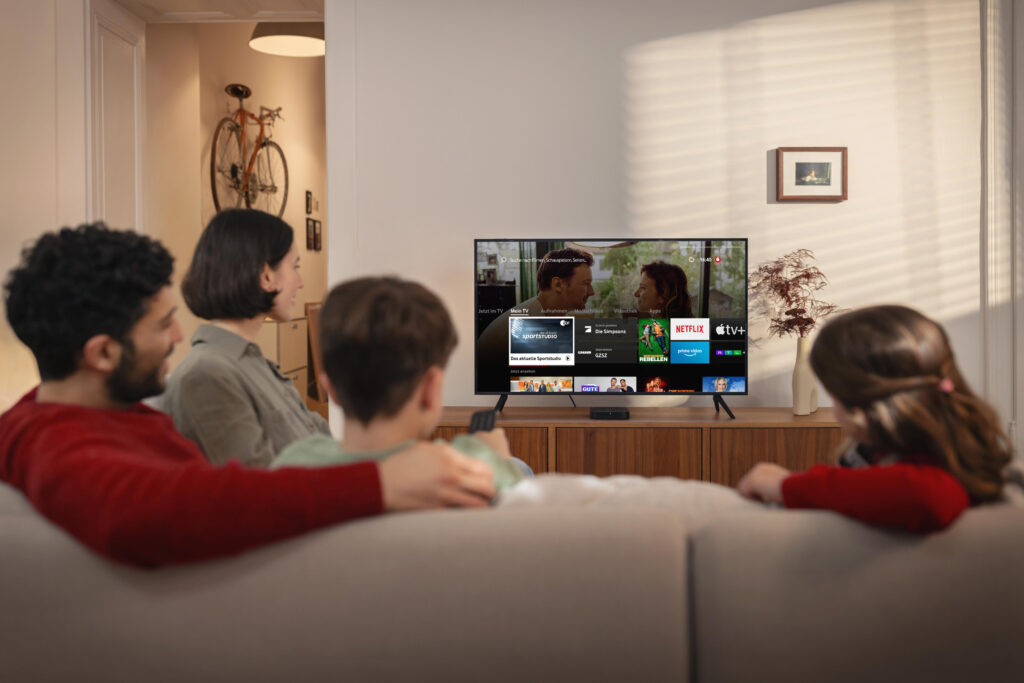Das neue GigaTV-Erlebnis kombiniert linieares Fernsehen mit Streaminginhalten