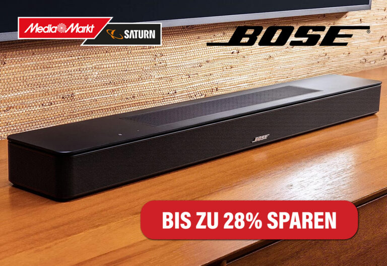 Preisbeben bei BOSE: Preisreduzierte Soundbars mit Dolby Atmos