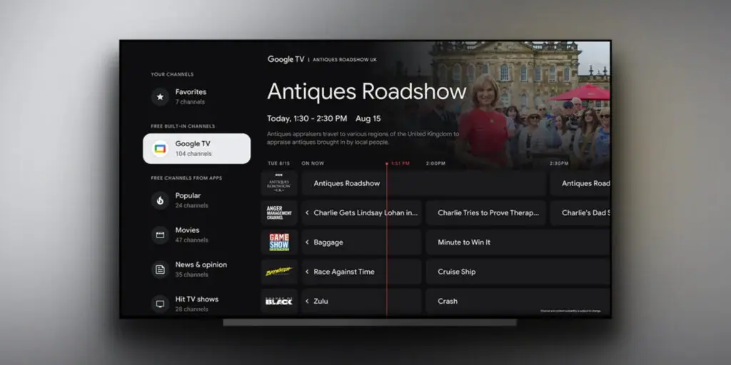 Das Google TV Network startet zunächst in den USA.