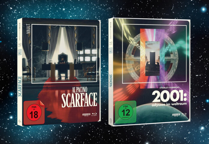 Scarface und 2001 Odyssee im Weltraum sind wieder als 4K Blu-rays Steelbook vorbestellbar!