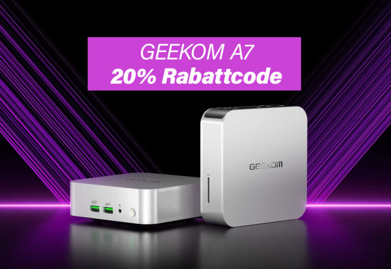 20% Rabatt auf den Geekom A7 Mini-PC mit AMD Ryzen 7940HS, 32GB DDR5 + 2TB
