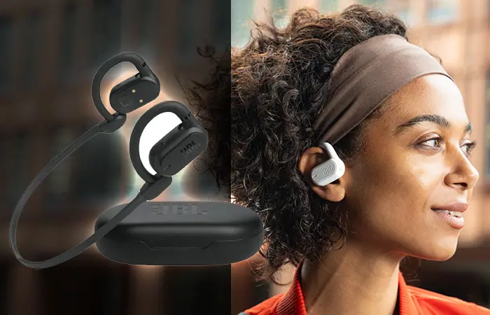 Die JBL Soundgear Open-Ear-Kopfhörer mit Bluetooth überzeugen durch extrem hohen Tragekomfort auch beim Sport!
