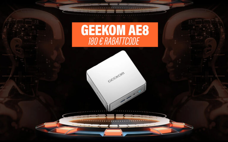 Sichert euch 180 Euro Extra-Rabatt auf den Geekom AE8 Mini-PC (Gutscheincode)