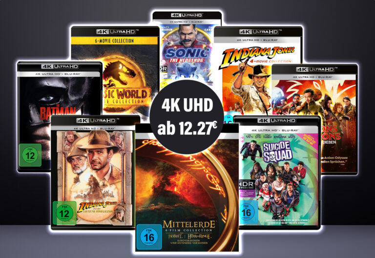 Nur solange der Vorrat reicht: 4K UHD Blu-rays ab 12.27 Euro auf Amazon.de