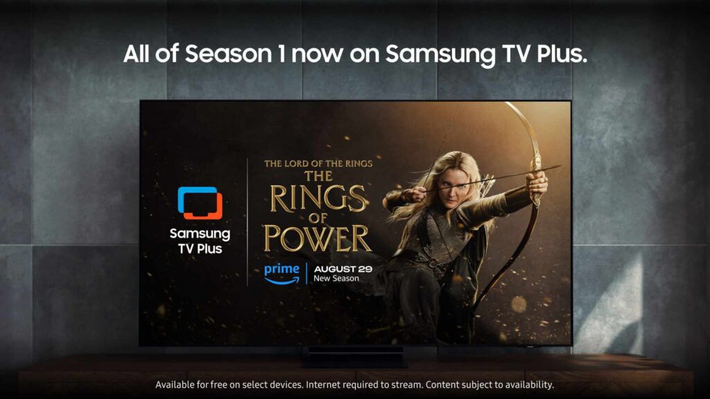 Samsung TV Plus zeigt ab sofort die erste Staffel von "Der Herr der Ringe: Die Ringe der Macht".