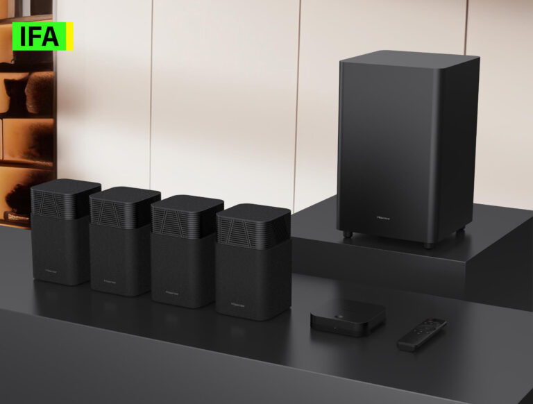 Hisense HT Saturn: Kabelloses Heimkino-System soll Soundbars alt aussehen lassen
