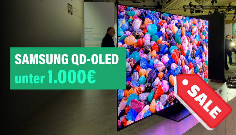 Samsung 4K QD-OLED TV S90C wird erstmals unter 1.000 Euro angeboten (inkl. 48 Monaten Langzeitgarantie)