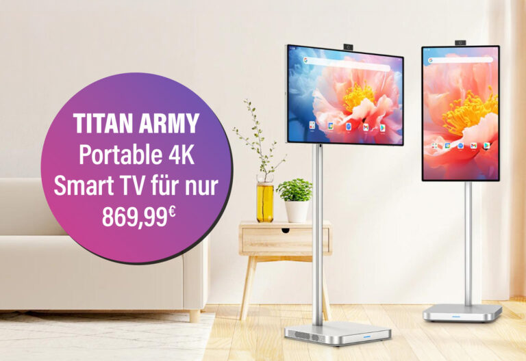 Dieser 4K Fernseher ist mobil, hat einen Akku und lässt sich sogar als Tablet nutzen!